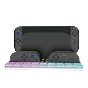 For NS2 Charging Station with Space for 4 Controllers and 9 Game Cartridges - Zdjęcie 1 z 12