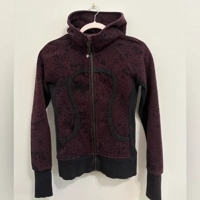 Lululemon 🦄 | Scuba Hoodie II | Size 4 | Star Crushed Black Cherry Black | EUC - Image 1 of 4