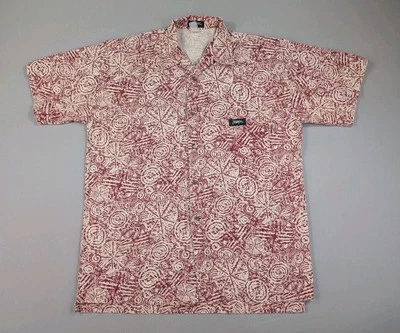 Vintage Jimmy'Z Shirt Adult Large Patterned Surf Skate Button Up USA Made - Image 1 of 4