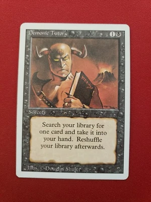 Demonic Tutor Revised MtG #105 - Image 1 of 4