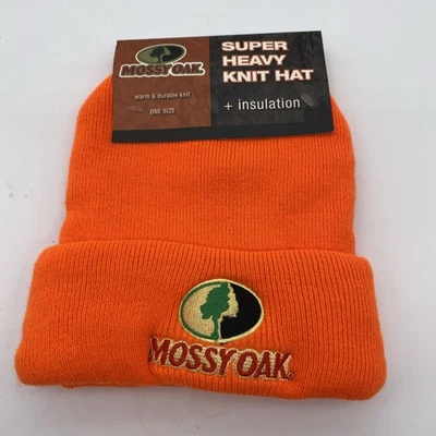 NWT Mossy Oak Super Heavy Beanie Hunter Orange Ski, Snowboard, Hunting, Outdoor - Image 1 of 3