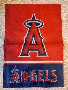 Los Angeles Angels 12 x 18 Zoll doppelseitige MLB Baseball Garten Flagge - Bild 1 von 3
