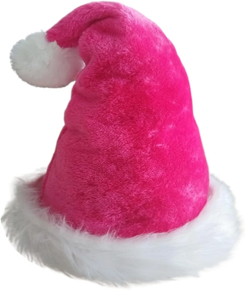 Clásico Sombrero de Papá Noel de Terciopelo de Felpa para Adultos Grueso Sombrero de Fiesta de Navidad Foto 1 de 4