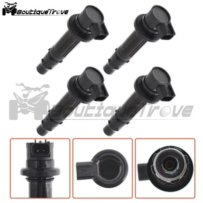 4 × 8FA-82310-01-00 Ignition Coil For Yamaha FZ1 Vmax1700 YZF R1 YZF R6 VMX1700 - Imagem 1 de 4