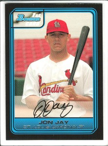2006 Bowman Draft Picks & Prospects Jon Jay 1st RC #DP10 St. Louis Cardinals
