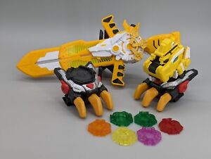Miniforce Mini Force X Ranger Super Dino Head Transformer & Wrist Yellow Weapon