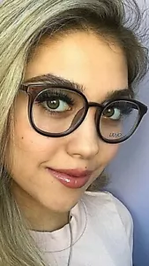 Nuevo marco de gafas para mujer LIU JO LJ 2107 LJ2107 212 redondo marrón 51 mm Rx-able - Imagen 1 de 7
