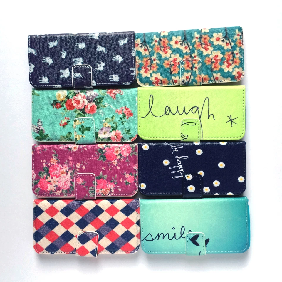 Leather Design Flip Wallet Folder Purse Stand Case Cover For LG G3 G4 Stylus - Image 1 of 1