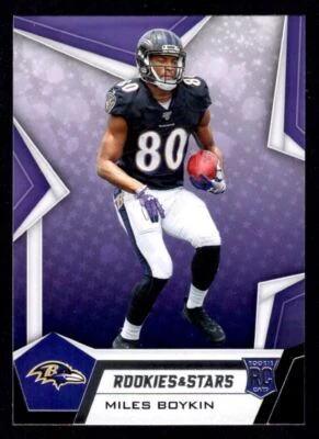2019 Panini Rookies & Stars Miles Boykin Rookie Baltimore Ravens #112 - Image 1 of 2