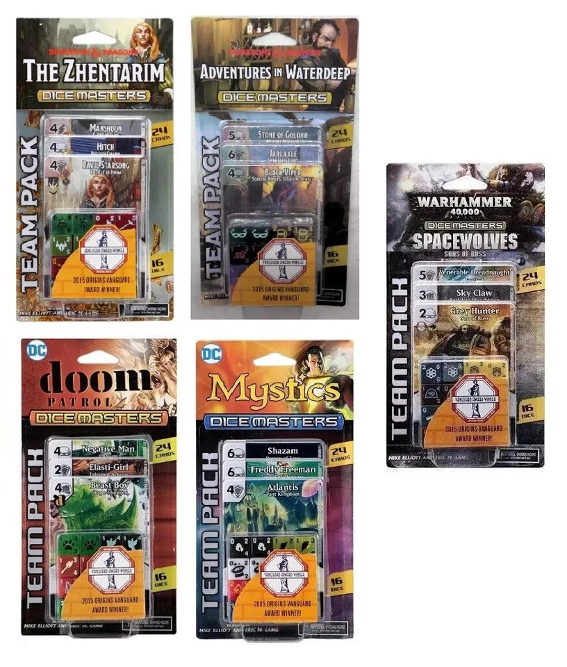 DC - Dungeons And Dragons D&D - WARHAMMER Dice Masters: Team Packs ALL BRAND NEW - Image 1 of 1