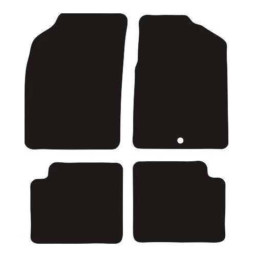 Ford KA 2009 to 2013 Fully Tailored Black Car Floor Mats Carpet 4pc - Image 1 of 1