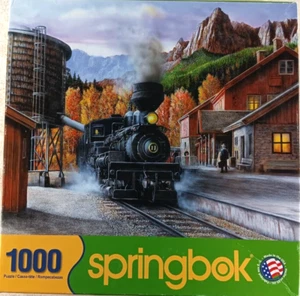 Mountain Express 1000 Piece Jigsaw Puzzle Made in the USA by Springbok - Picture 1 of 3