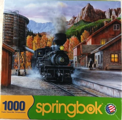 Mountain Express 1000 Piece Jigsaw Puzzle Made in the USA by Springbok - Image 1 of 3