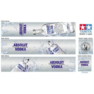 Tamiya 14th Scale 56319 56302 Reefer Box ABSOLUT Vodka Trailer Decals Stickers - Picture 1 of 8