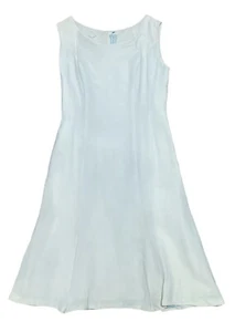 VTG Women’s Alice Of California Cream Sleevless Dress 60’s 70’s Sz Small/Medium - Picture 1 of 23