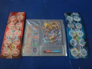 Digimon Agumon & Gabumon Acrylic Sheet Marker Stand & Memory Counter Gauges New - Picture 1 of 4