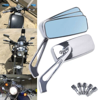 For Kawasaki Vulcan VN 500 750 800 900 Rectangle Motorcycle Side Mirrors Pair Foto 1 de 4