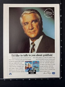 POLICE SQUAD / TOP SECRET 12x8' Magazine Movie Advert M131 - Picture 1 of 1