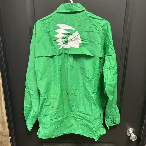Vintage Very Rare UND North Dakota Fighting Sioux Potato Bowl Rain Jacket Sz L Cover