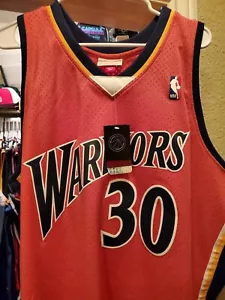Golden State Warriors Stephen Curry Mitchell Ness Orange 2009/10 Swingman Jersey - Picture 1 of 6
