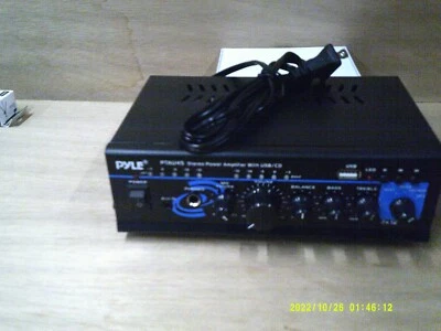 Mini Pyle PTAU45 2 Channel Stereo Power Amplifier with USB/CD RCA Rec Output - Image 1 of 2