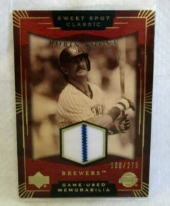Robin Yount 2014 Upper Deck Sweet Spot Classic 2Clr GU Memorabilia#/275-BREWER - Picture 1 of 2