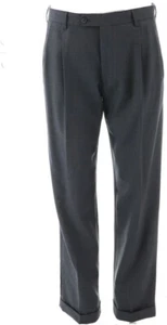 Lands' End Wool Dress Pants Dark Charcoal 33 NWOT (404) - Picture 1 of 8