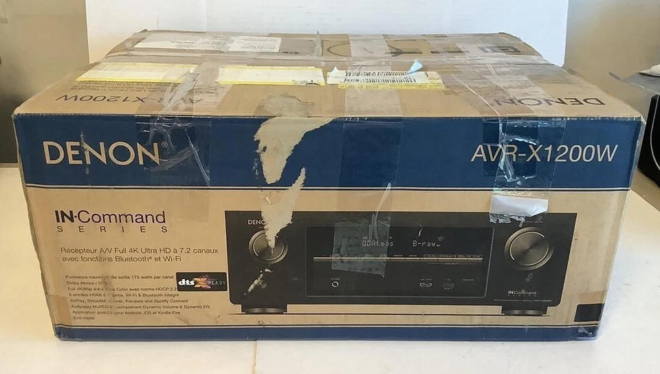 Denon 7.2-Ch. 4K Ultra HD 3D Pass Through AV Home Theater Receiver AVR-X1200W - Image 1 of 4