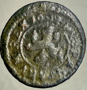 1602 Coin Spanish 2 Maravedis 423 Years Old King Philip III Castle Lion Rare - Picture 1 of 11