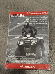 OEM HONDA 2009 TRX500FA TRX500FGA PGA FOURTRAX FOREMAN RUBICON OWNERS MANUAL - Picture 1 of 2