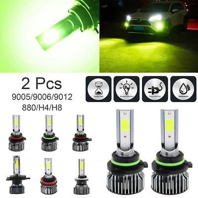 H8/H9/H11/880/881/5202/ 9006/HB4/9005/HB3 Car LED Fog Lights 3000K 100W Lemon - Image 1 of 4