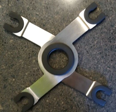 Carrito/mayordomo/estante/soporte picnic acero inoxidable/caucho mariposa/tijera vino/vidrio Foto 1 de 4