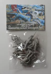 GRAY 1:32 Dismounted US Cavalry w Casualities Plastic Toy San Diego Figures #17 - Picture 1 of 2