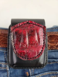 Real Alligator zippo Lighter case all handmade gator lighter leather case pouch - Picture 1 of 11