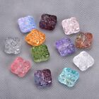10pcs Square Shape 14mm Handmade Lampwork Glass Loose Beads For Jewelry Making