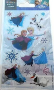 Frozen La Reine de Neiges stickers autocollants Disney planche 14 cm x 7,5 cm - Imagen 1 de 3