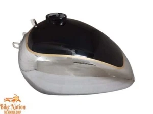 Fit For DKW SB350 1934 Black & Chrome Steel Petrol Fuel Tank - Bild 1 von 5