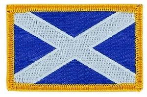 FLAG PATCH PATCHES SCOTLAND SCOTTISH IRON ON COUNTRY EMBROIDERED WORLD FLAG - Bild 1 von 1