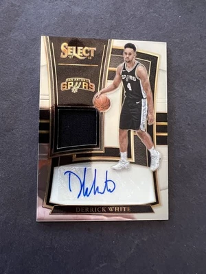 2017-18 Select Derrick White Rookie Auto Patch /199 RPA - Celtics Champ - Image 1 of 4