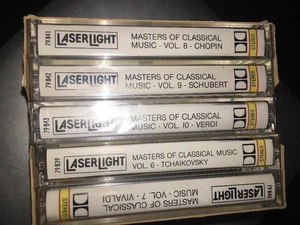 Masters of Classical Music Mozart Bach Beethoven Tchaikovsky 4 Cassette Lot NEW - Picture 1 of 3