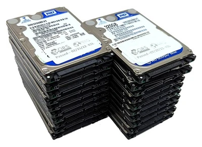 Lot of 20 Western Digital Scorpio Blue 320GB SATA II 2.5" Hard Drive WD3200BEVT - Image 1 of 4