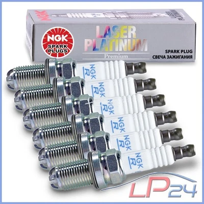 6X NGK BOUGIE D'ALLUMAGE BKR6EQUP POUR BMW SÉRIE 3 E46 320-330 5 E39 E60 E61 - Photo 1/4