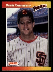1989 Donruss #559c Dennis Rasmussen "LEAF, INC" & "*Denotes - Picture 1 of 2