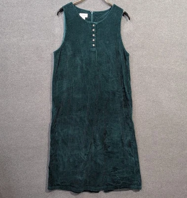 Vestido De Colección Talbots Para Mujer 14 Jersey Pana Cottagecore Madura Modesto Nerd Foto 1 de 4