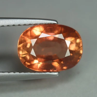 3,31 Cts_El mejor color_turmalina rosa naranja 100 % natural de Mozambique Foto 1 de 3