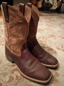 ARIAT RYDEN ULTRA DUNKELBRAUN LEDER ECKIGE SPITZE COWBOY STIEFEL #10035927 HERREN 11D - Bild 1 von 12