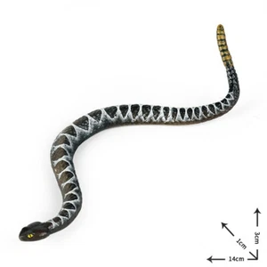 Amphibian Reptile Rattlesnake Python Model Animal Figure Decor Kids Toy Gift - Picture 1 of 4