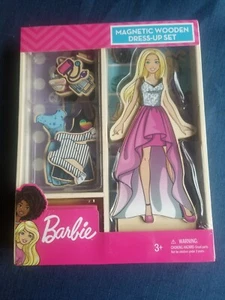 New Barbie Magnetic Wooden Dress-Up Set - Picture 1 of 2