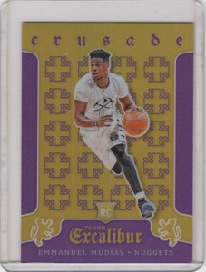 2015-16 Panini Excalibur Emmanuel Mudiay Crusade /60