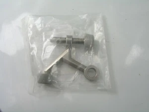 2 pcs Door Stop, Hinge Mount, Satin Nickel, Adjustable Stopper - Picture 1 of 1